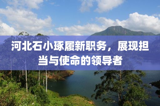 河北石小琢履新职务，展现担当与使命的领导者