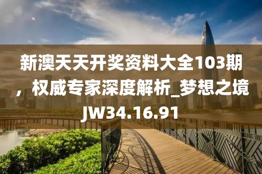 新澳天天开奖资料大全103期，权威专家深度解析_梦想之境JW34.16.91