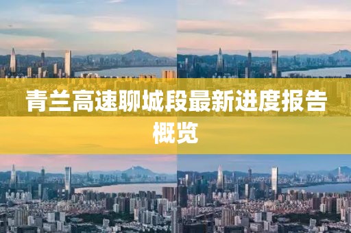 青兰高速聊城段最新进度报告概览
