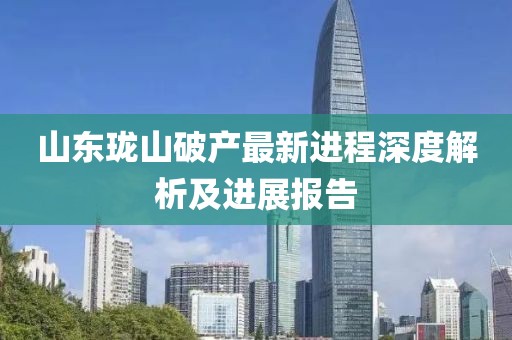 山东珑山破产最新进程深度解析及进展报告