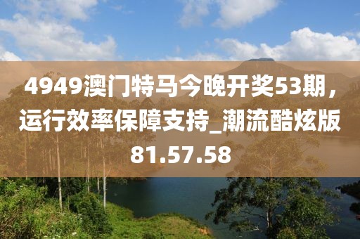 4949澳门特马今晚开奖53期，运行效率保障支持_潮流酷炫版81.57.58