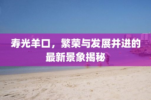 寿光羊口，繁荣与发展并进的最新景象揭秘