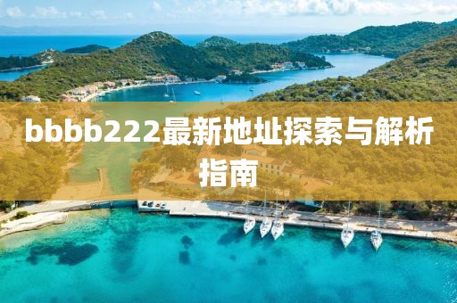 bbbb222最新地址探索与解析指南