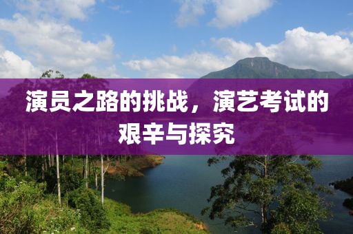演员之路的挑战，演艺考试的艰辛与探究