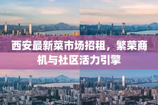 西安最新菜市场招租，繁荣商机与社区活力引擎
