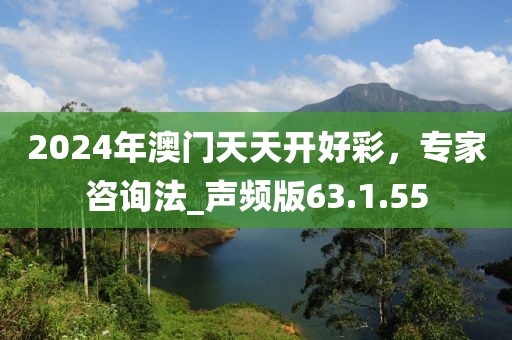 2024年澳门天天开好彩，专家咨询法_声频版63.1.55