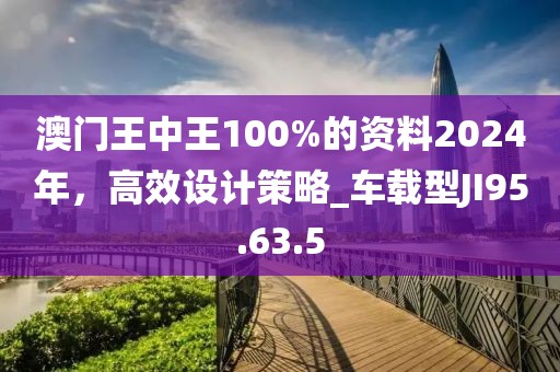 澳门王中王100%的资料2024年，高效设计策略_车载型JI95.63.5