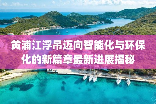 黄浦江浮吊迈向智能化与环保化的新篇章最新进展揭秘