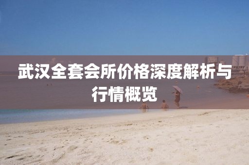 武汉全套会所价格深度解析与行情概览