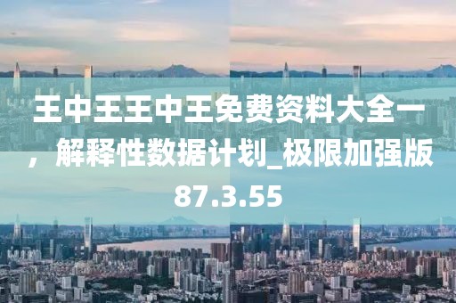 王中王王中王免费资料大全一，解释性数据计划_极限加强版87.3.55