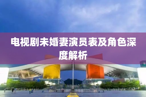 电视剧未婚妻演员表及角色深度解析