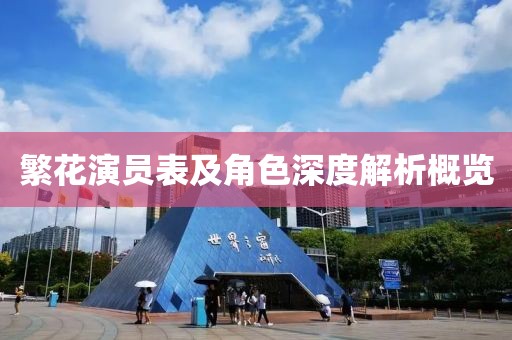 繁花演员表及角色深度解析概览