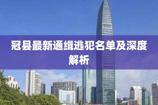 冠县最新通缉逃犯名单及深度解析
