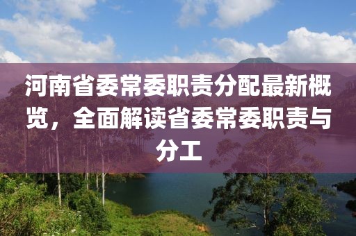 河南省委常委职责分配最新概览，全面解读省委常委职责与分工