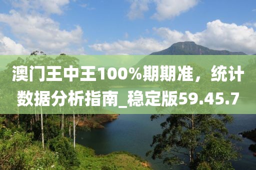 澳门王中王100%期期准，统计数据分析指南_稳定版59.45.70