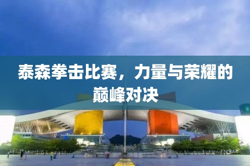 泰森拳击比赛，力量与荣耀的巅峰对决