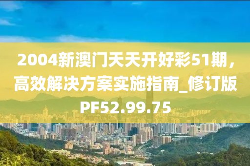 2004新澳门天天开好彩51期，高效解决方案实施指南_修订版PF52.99.75