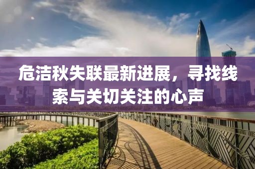 危洁秋失联最新进展，寻找线索与关切关注的心声