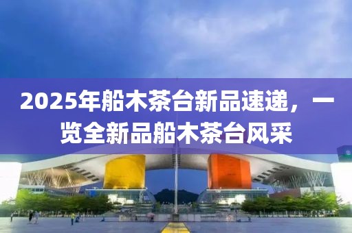 2025年船木茶台新品速递，一览全新品船木茶台风采