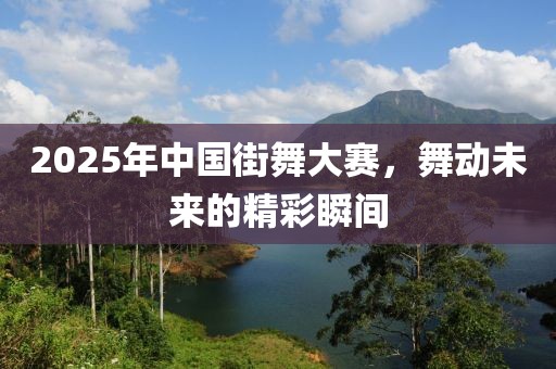 2025年中国街舞大赛，舞动未来的精彩瞬间