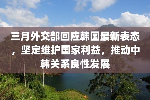 三月外交部回应韩国最新表态，坚定维护国家利益，推动中韩关系良性发展