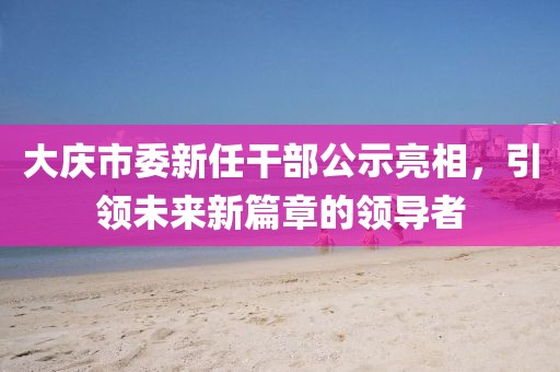 大庆市委新任干部公示亮相，引领未来新篇章的领导者