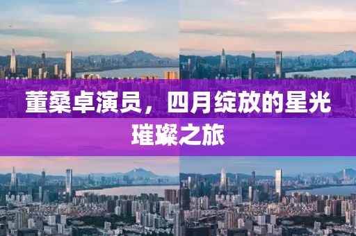 董桑卓演员，四月绽放的星光璀璨之旅