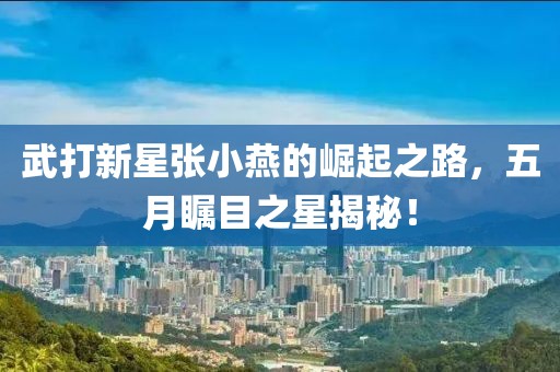 武打新星张小燕的崛起之路，五月瞩目之星揭秘！