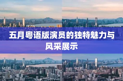五月粤语版演员的独特魅力与风采展示