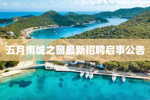 五月南城之窗最新招聘启事公告