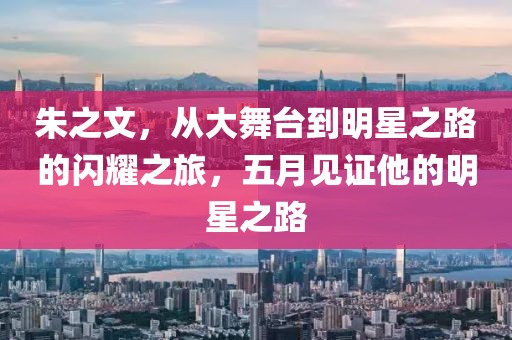 朱之文，从大舞台到明星之路的闪耀之旅，五月见证他的明星之路