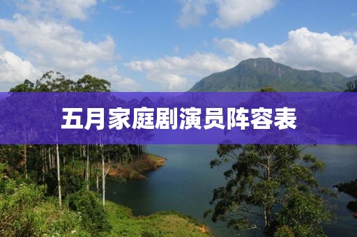 五月家庭剧演员阵容表