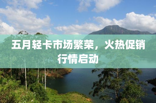五月轻卡市场繁荣，火热促销行情启动