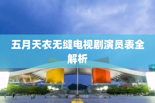五月天衣无缝电视剧演员表全解析