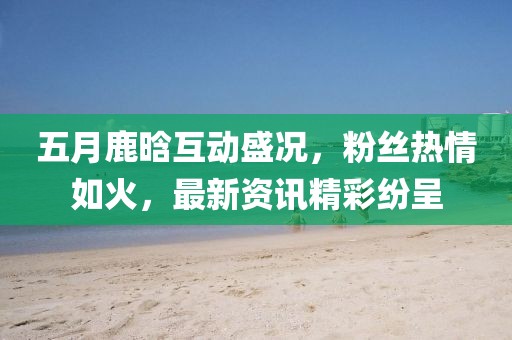 五月鹿晗互动盛况，粉丝热情如火，最新资讯精彩纷呈
