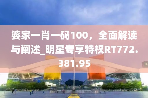 婆家一肖一码100，全面解读与阐述_明星专享特权RT772.381.95