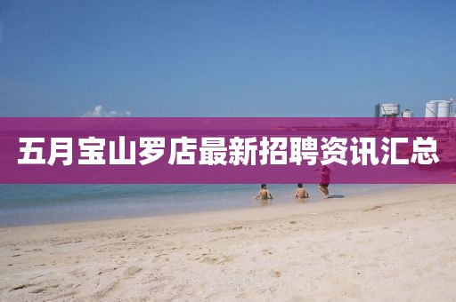 五月宝山罗店最新招聘资讯汇总