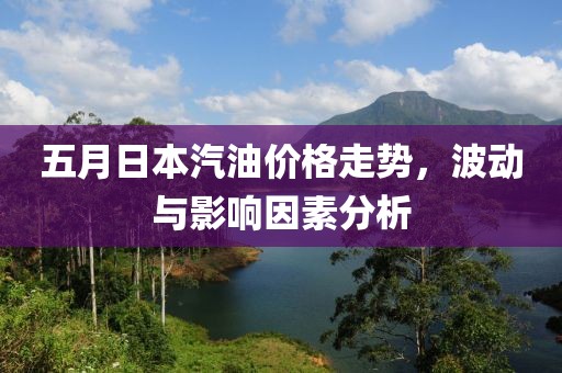 五月日本汽油价格走势，波动与影响因素分析
