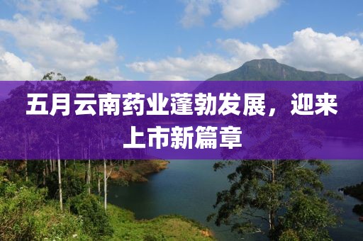 五月云南药业蓬勃发展，迎来上市新篇章