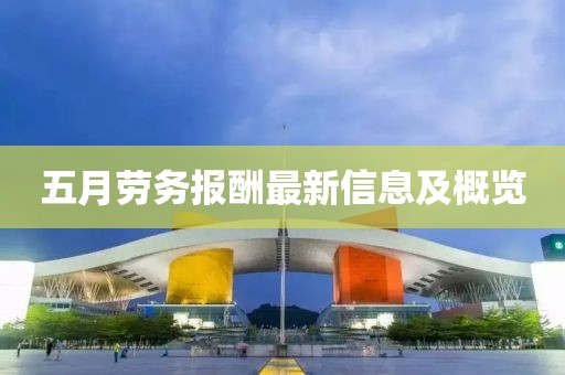 五月劳务报酬最新信息及概览