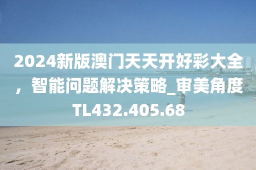 2024新版澳门天天开好彩大全，智能问题解决策略_审美角度TL432.405.68