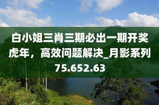 白小姐三肖三期必出一期开奖虎年，高效问题解决_月影系列75.652.63