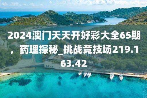 2024澳门天天开好彩大全65期，药理探秘_挑战竞技场219.163.42