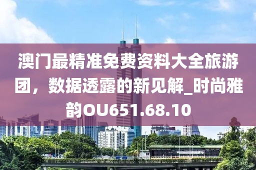 澳门最精准免费资料大全旅游团，数据透露的新见解_时尚雅韵OU651.68.10