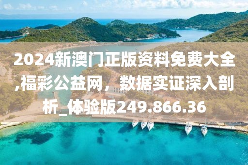 2024新澳门正版资料免费大全,福彩公益网，数据实证深入剖析_体验版249.866.36
