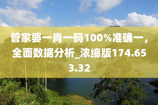 管家婆一肖一码100%准确一，全面数据分析_浓缩版174.653.32