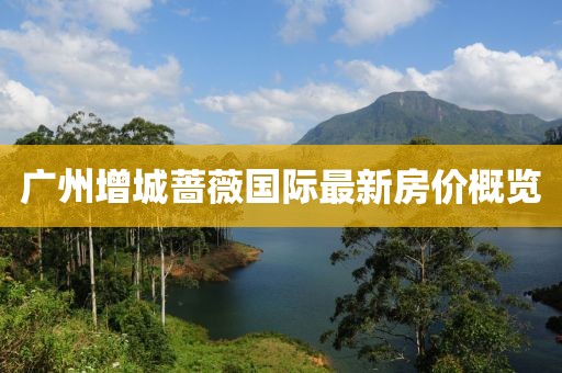 广州增城蔷薇国际最新房价概览