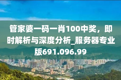 管家婆一码一肖100中奖，即时解析与深度分析_服务器专业版691.096.99
