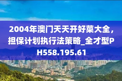 2004年澳门天天开好菜大全，担保计划执行法策略_全才型PH558.195.61