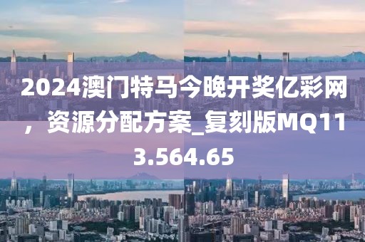 2024澳门特马今晚开奖亿彩网，资源分配方案_复刻版MQ113.564.65